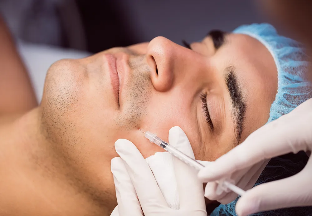 Patient undergoing professional subcision treatment at Dermatrix clinic for skin texture improvement 1000x692